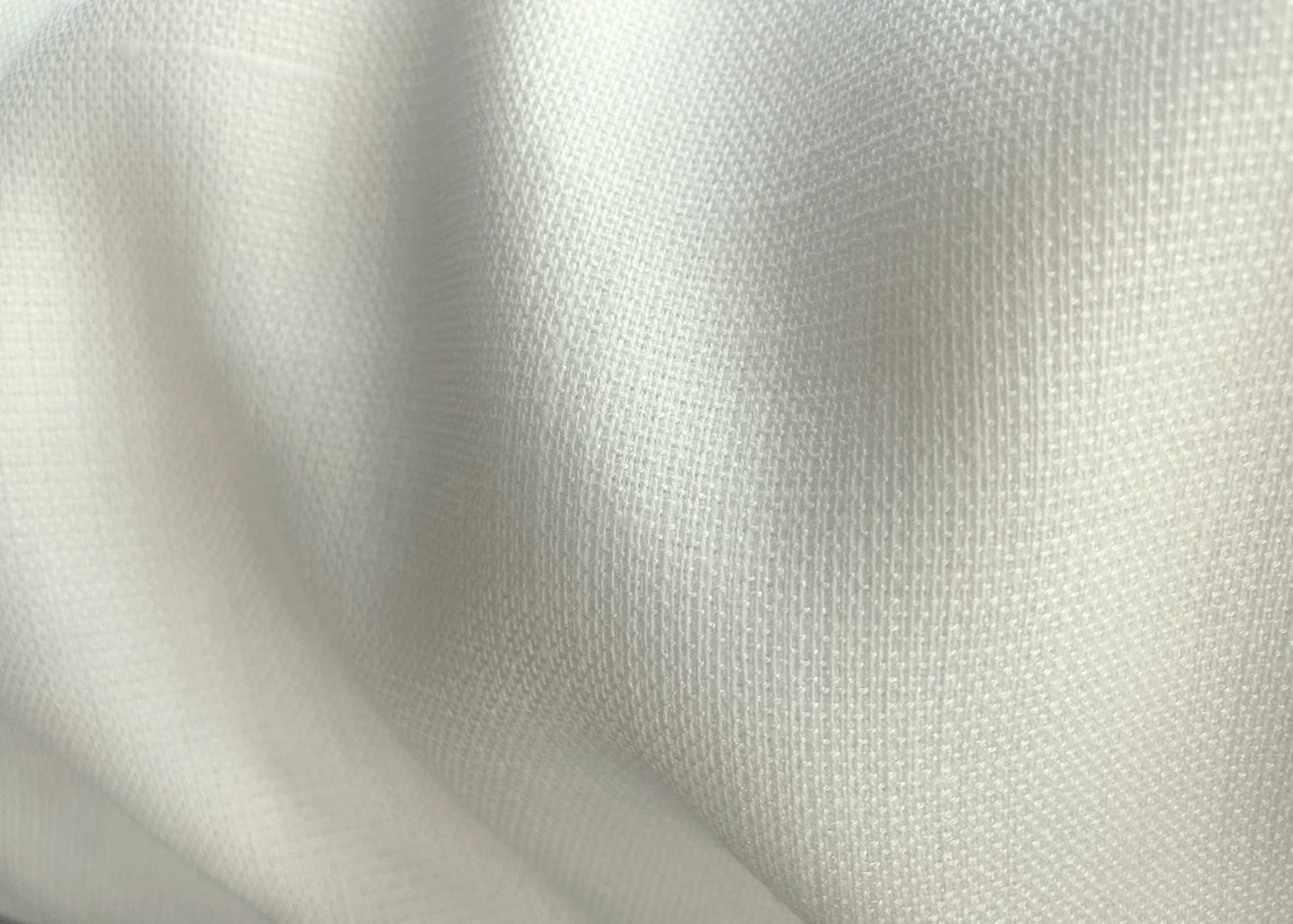 Linen Look Polyester fabric Off white 58" Sold by the yard