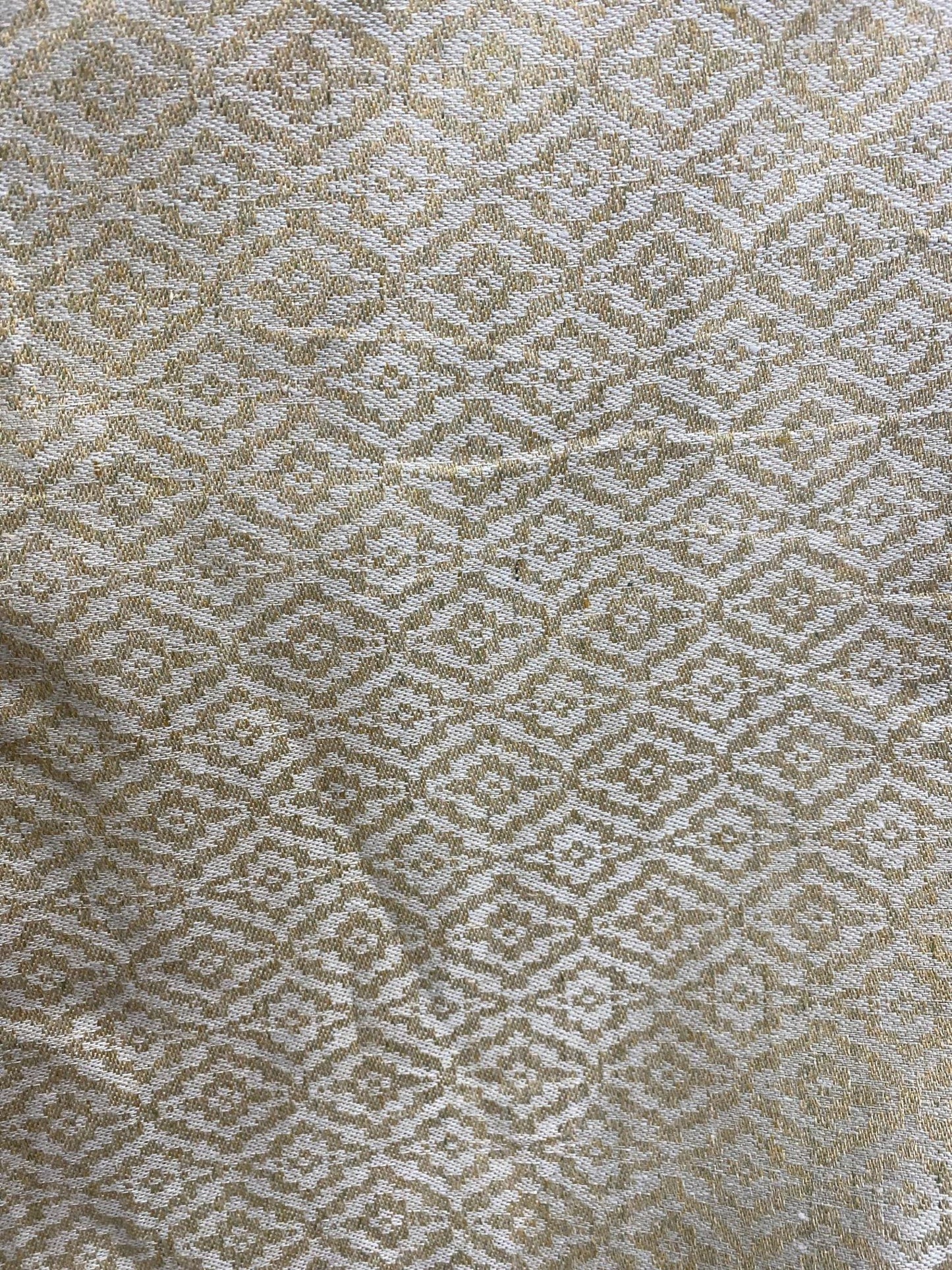 Green Spa Blue Geometrical Jacquard 58" sold by the yard