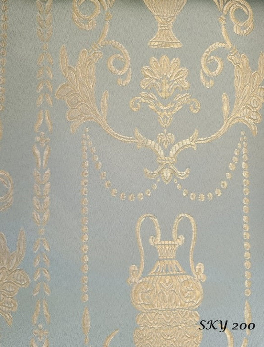 Jacquard Fabric color sky, Upholstery and Drapery, decoration, etc. 58"Jacquard Fabric Sold by The Yard