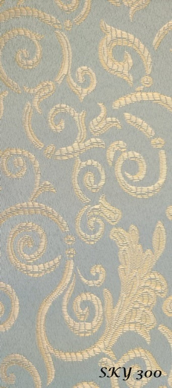 Jacquard Fabric color sky, Upholstery and Drapery, decoration, etc. 58"Jacquard Fabric Sold by The Yard