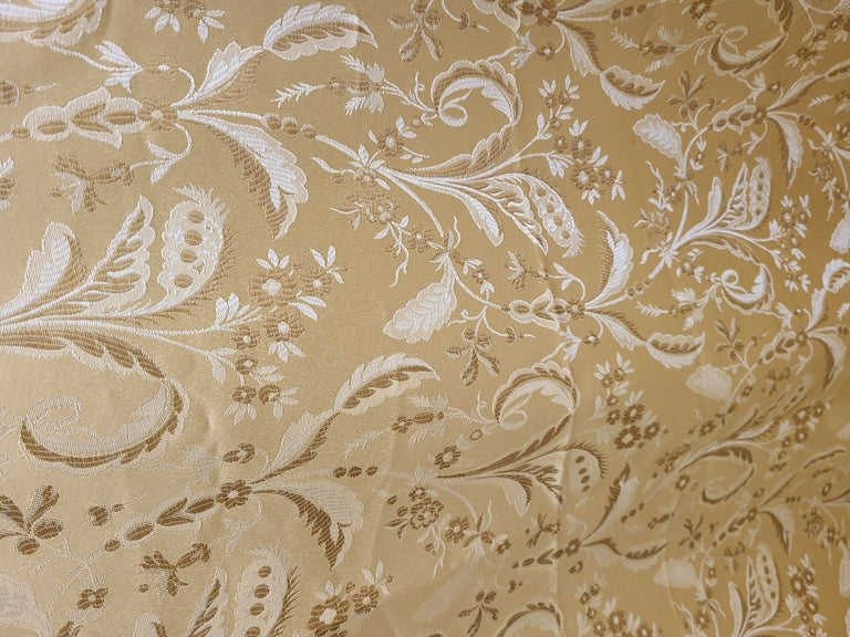 Jacquard Fabric color Gold, Upholstery and Drapery, decoration, etc. 58" wide ,Jacquard Fabric Sold by The Yard