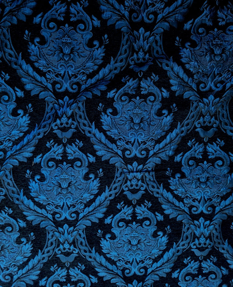 Chenille Damask Fabric Elegant Brocade Jacquard Renaissance sold by the yard 60'' Wide