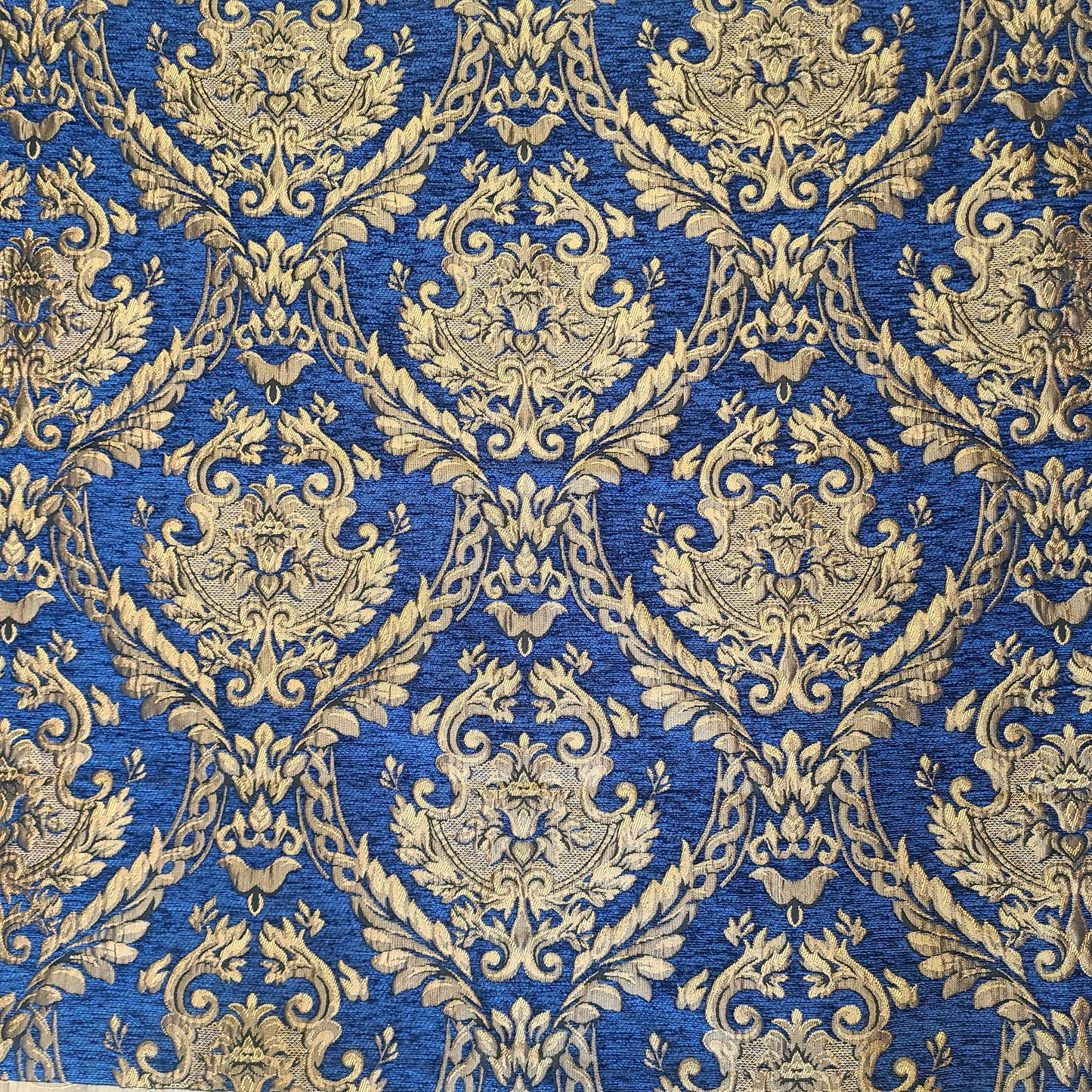 Chenille Damask Fabric Elegant Brocade Jacquard Renaissance sold by the yard 60'' Wide