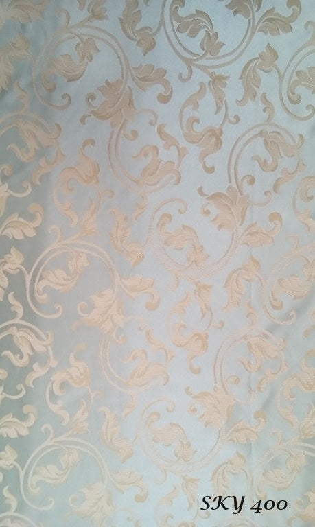 Jacquard Fabric color sky, Upholstery and Drapery, decoration, etc. 58"Jacquard Fabric Sold by The Yard