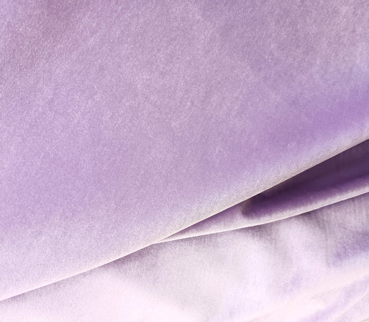Micro Velvet Fabric, color lilac,Drapery, Upholstery luxury fabric, 60" wide, sold by the yard, Free Shipping in USA