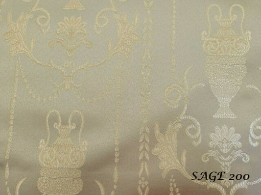 Jacquard Fabric color sage, Upholstery and Drapery, decoration, etc. 58"Jacquard Fabric Sold by The Yard