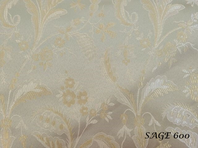 Jacquard Fabric color sage, Upholstery and Drapery, decoration, etc. 58"Jacquard Fabric Sold by The Yard