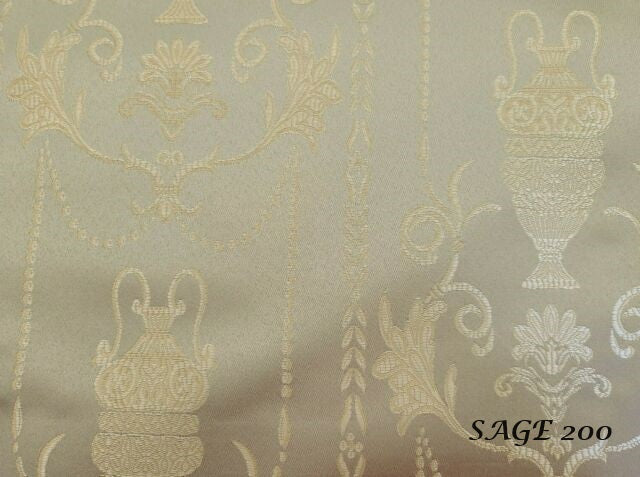 Jacquard Fabric color sage, Upholstery and Drapery, decoration, etc. 58"Jacquard Fabric Sold by The Yard