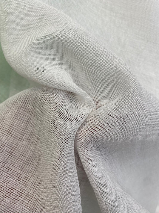 Sheer Linen Look medium weight 120" sold by the yard
