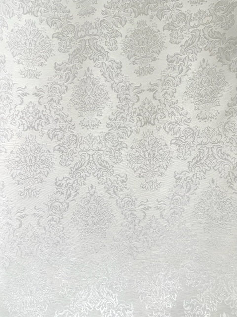 Jacquard off White Damask elegant design 58" sold by the yard