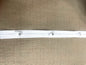 Rip on Snap Button Tape Fasteners Trim for DIY Sewing Crafts Silver and White by the the roll 100 yards