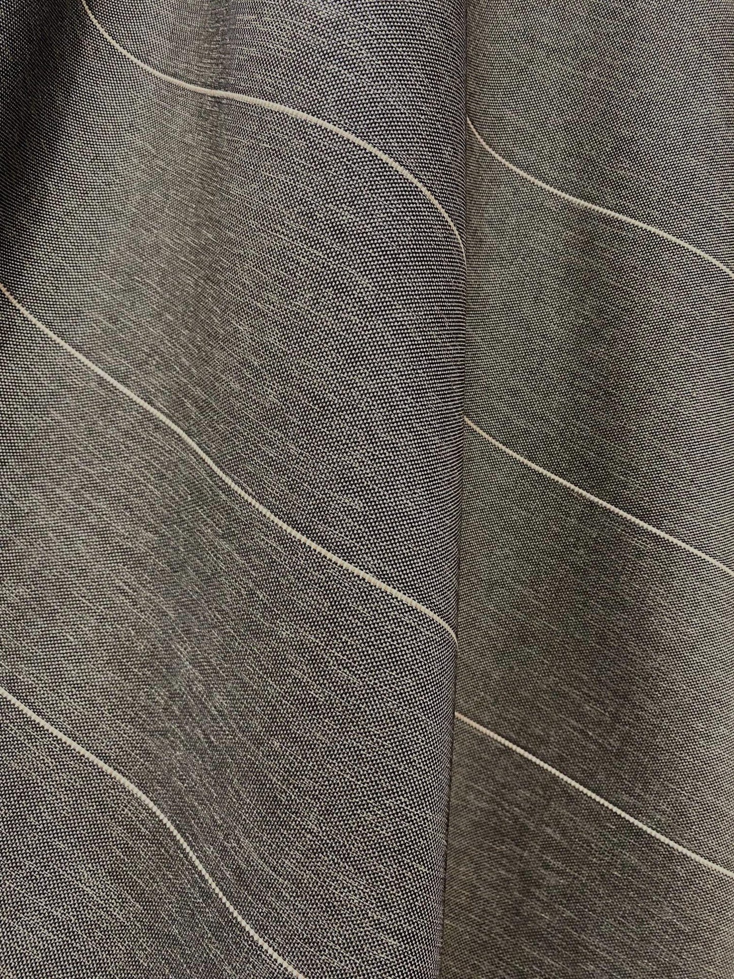 Jacquard Black and Cream 120" sold by the yard
