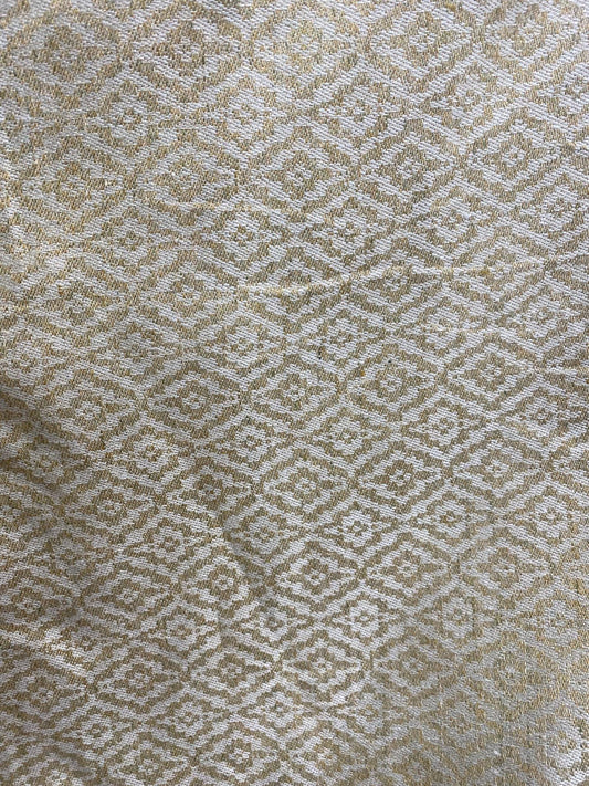 Green Spa Blue Geometrical Jacquard 58" sold by the yard