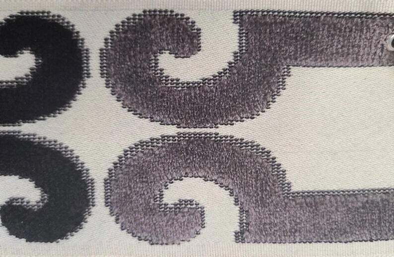 Chenille New Luxurious tape BR 7523 5.5" width MULTIPLE COLORS Sold by the yard